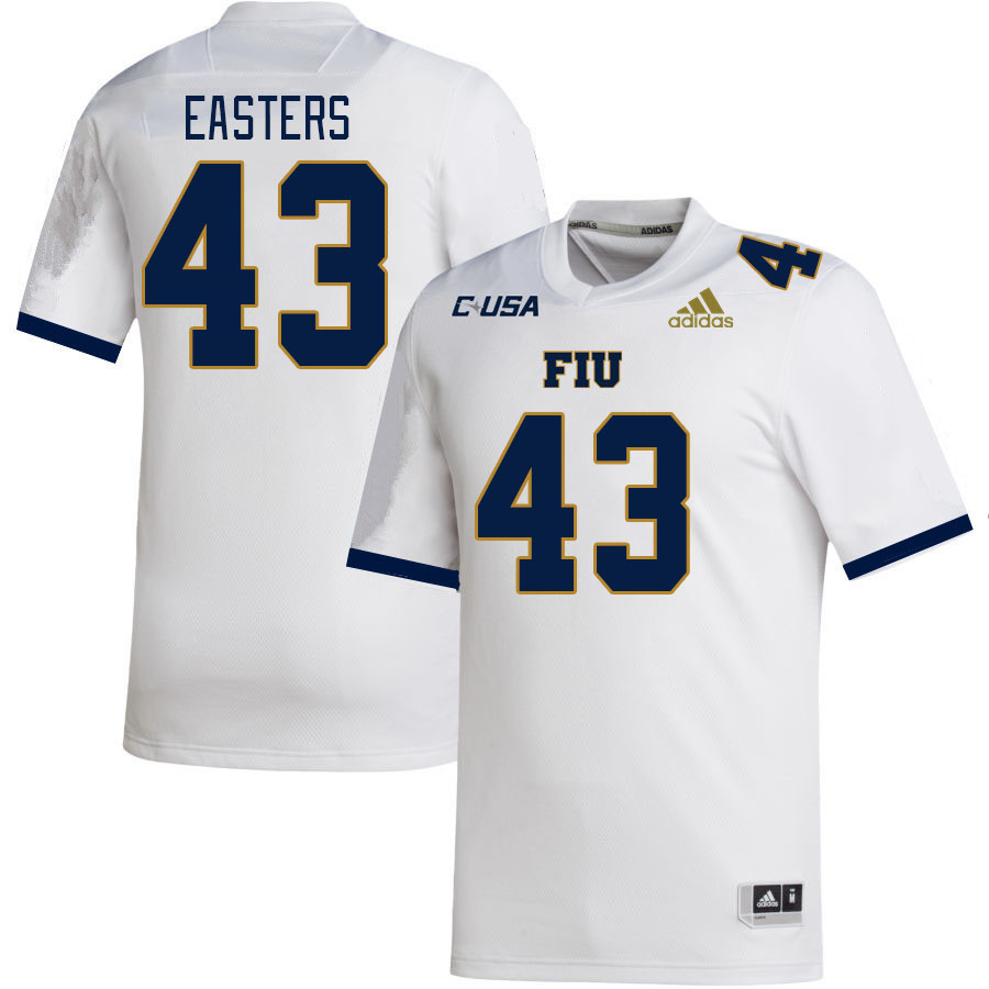 Men-Youth #43 Nick Easters Florida International Panthers 2023 College Football Jerseys Stitched-Whi